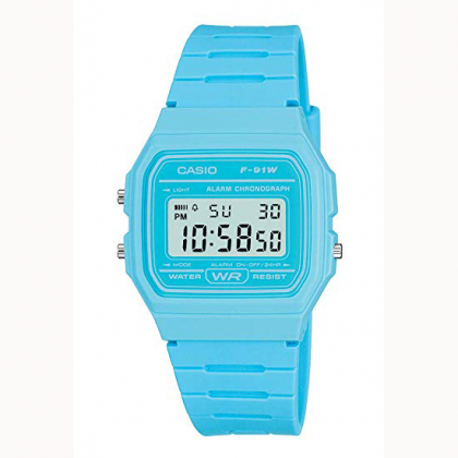 casio f91wc azul